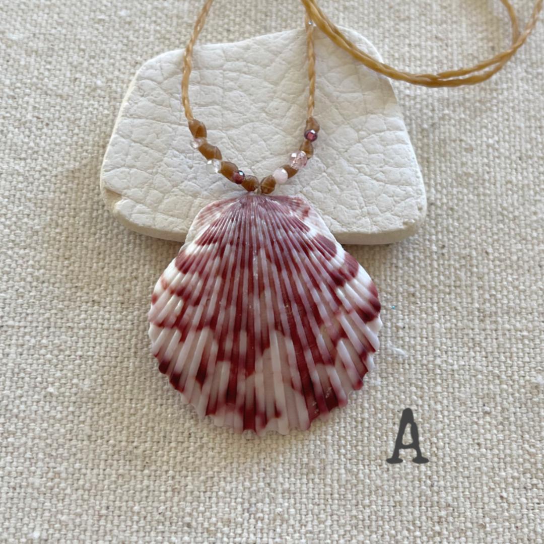 Real Scallop Seashell Beach Necklaces