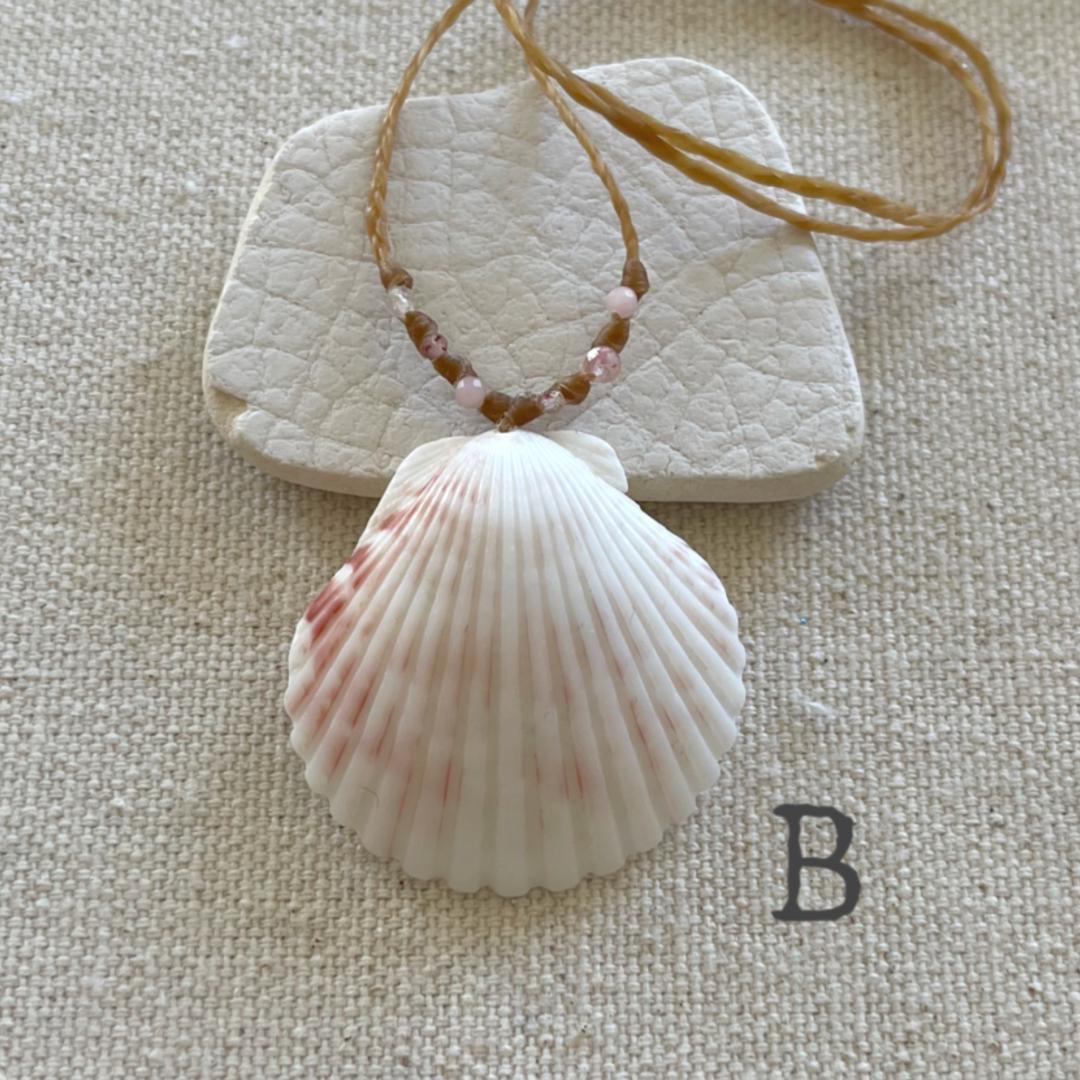 Real Scallop Seashell Beach Necklaces