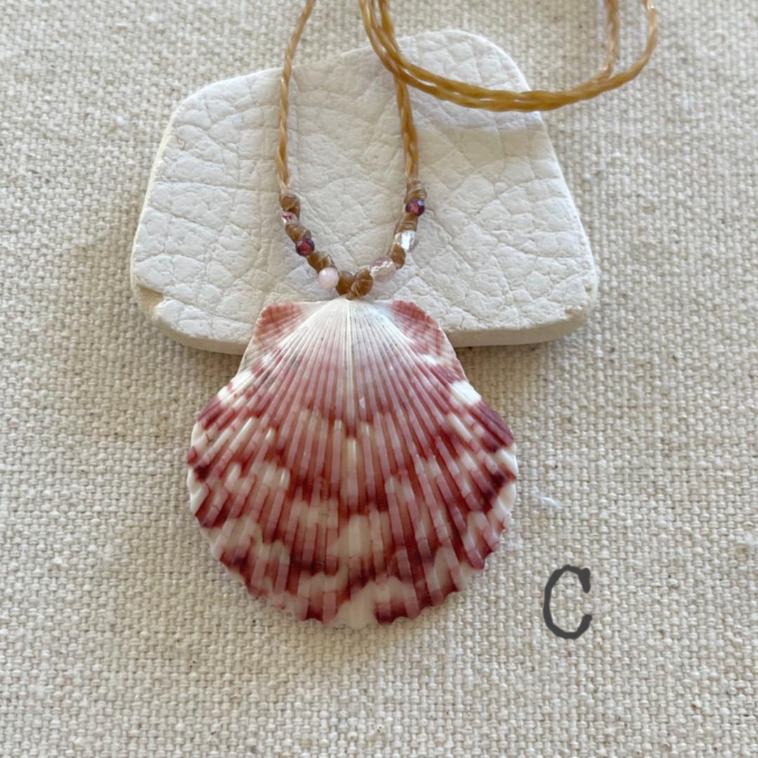 Real Scallop Seashell Beach Necklaces
