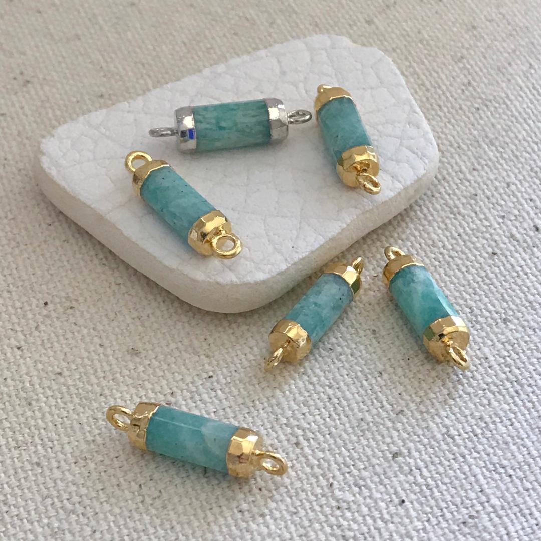 Amazonite Gemstone Large Link Chain Bracelet