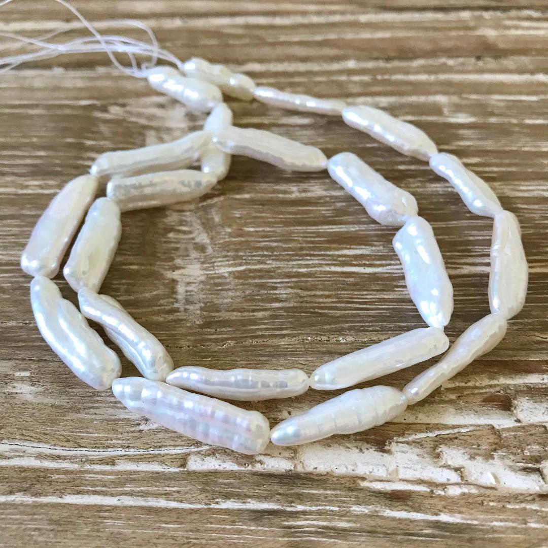 Braided Boho Biwa Pearl Bracelet