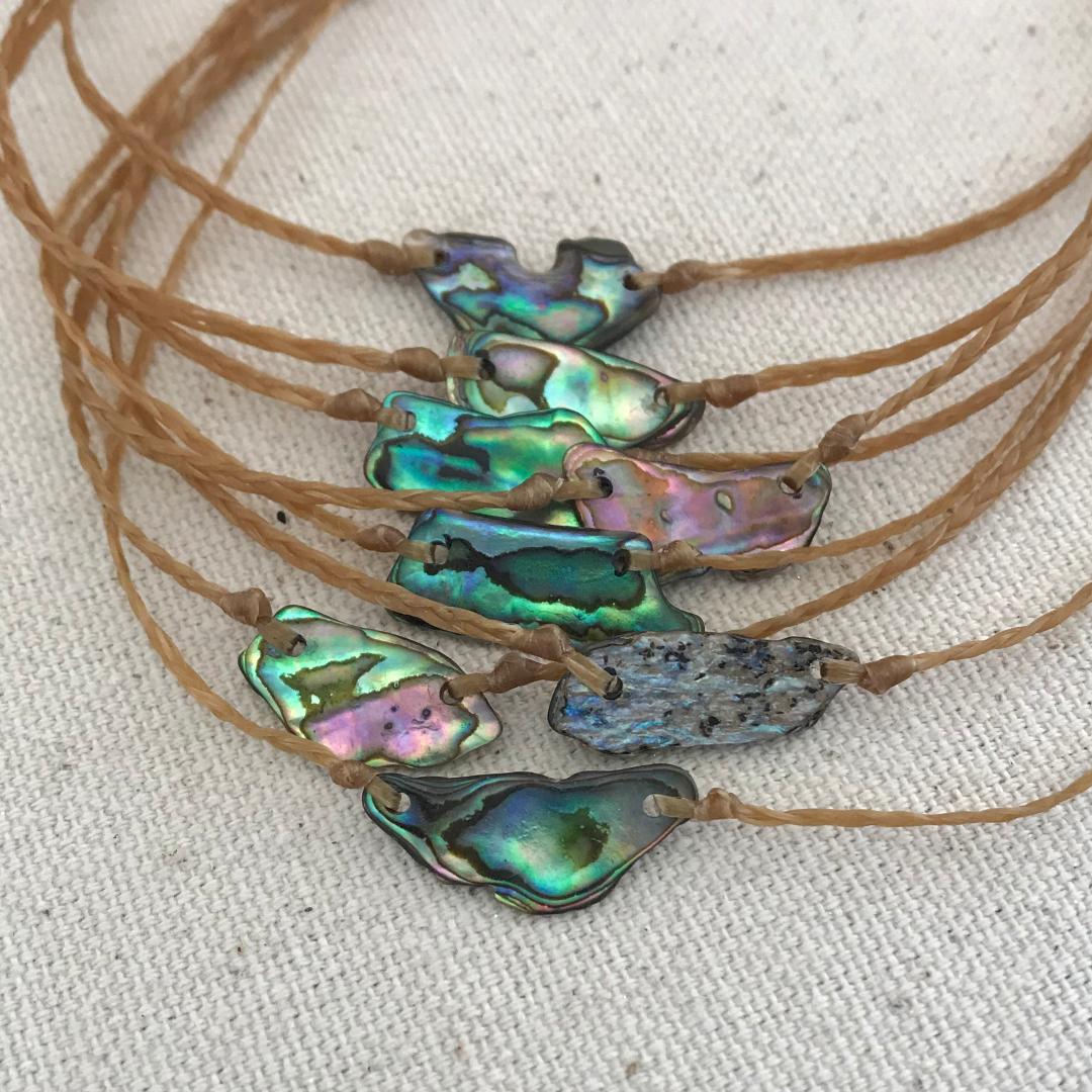 Buy Paua Shell Necklace Adjustable Stainless Steel Chain NEVER TARNISH Paua  Shell Pendant Abalone Necklace Rainbow Seashell Necklace Silver UK Online  in India - Etsy