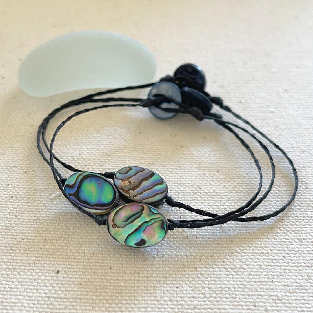 Oval Abalone Shell Anklet