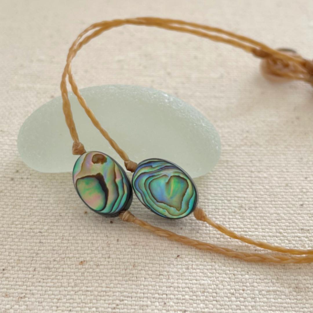 Oval Abalone Shell Anklet