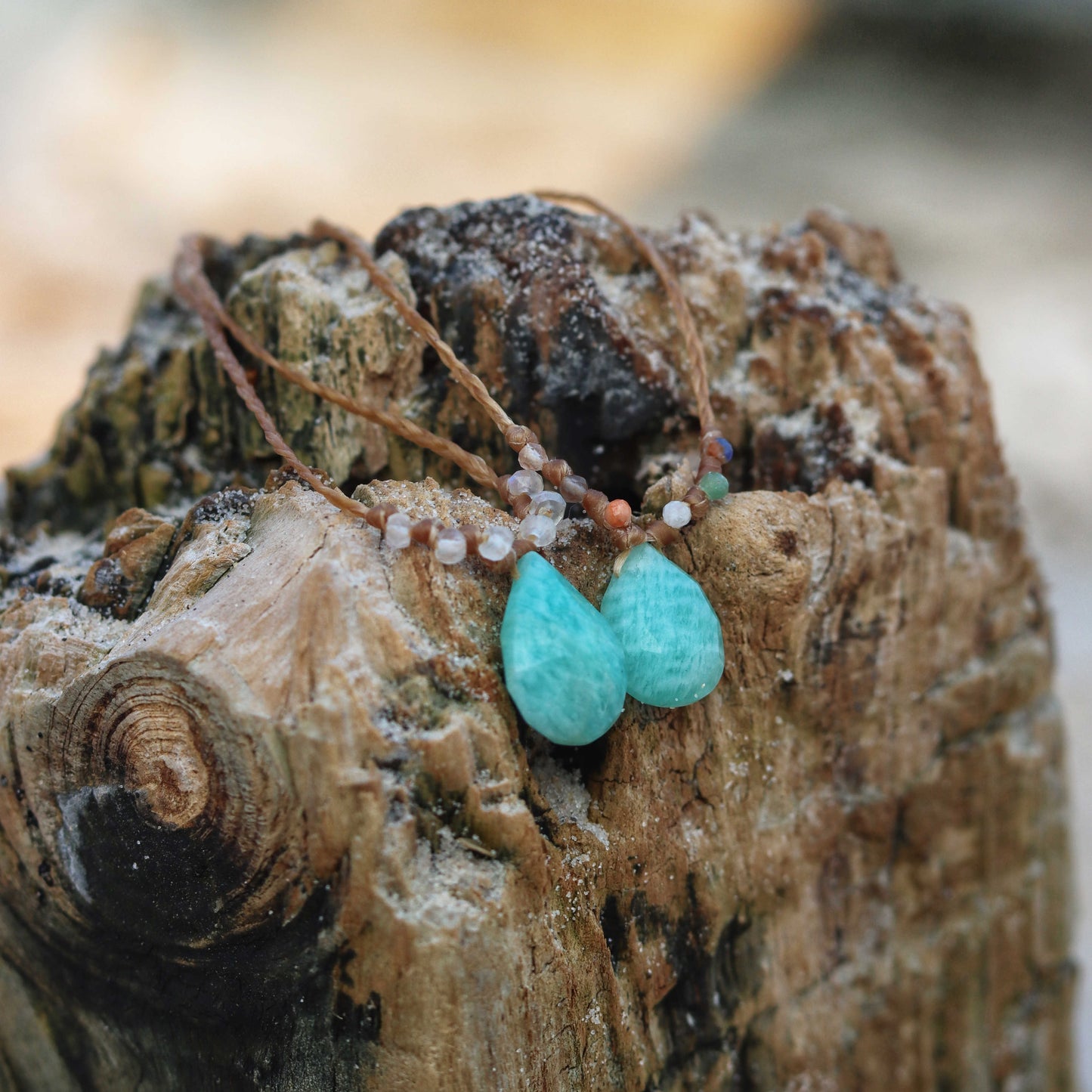 Bohemian Amazonite Beach Necklace