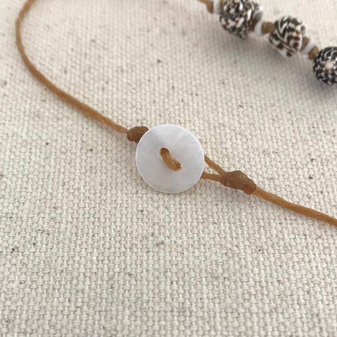 Triple Seashell Beach Anklet